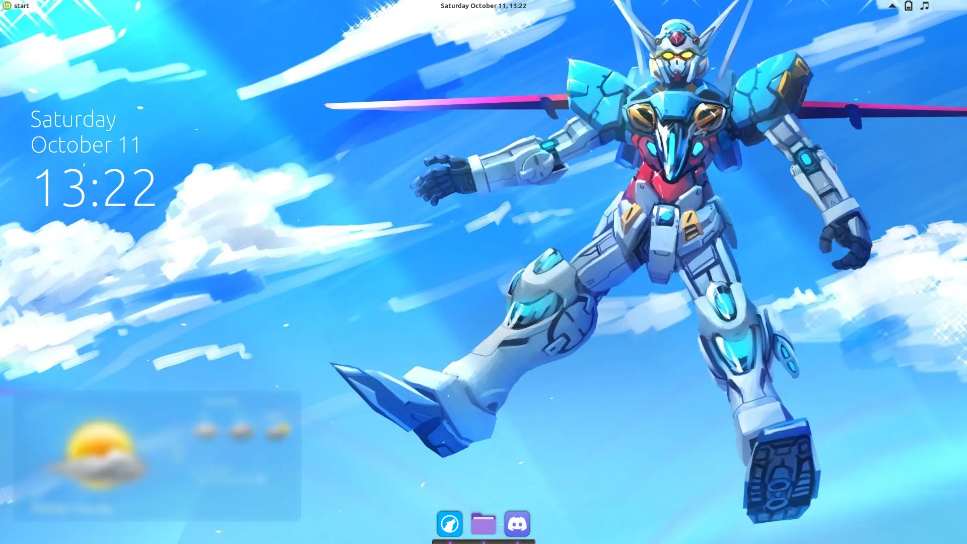 G-Self desktop wallpaper on Linux Mint